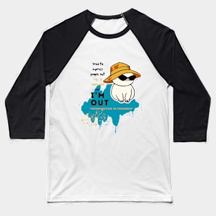 Social skills said I'm out (2) Baseball T-Shirt